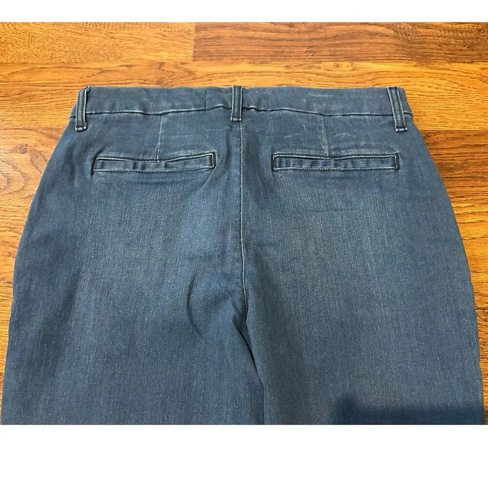 Frank & Eileen Wicklow 1977 Wash Italian Crop Chinos Women’s Size 10 Designer - Picture 4 of 10